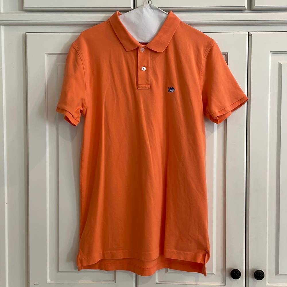 Southern Tide YXL orange polo